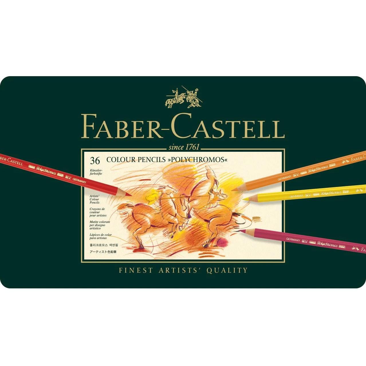 Faber-Castell, Malstifte, Polychromos (Mehrfarbig, 36 x)