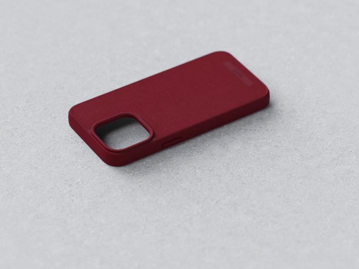 Image du produit Njord Suede MagSafe Case for iPhone 15 Pro, Rouge (Apple iPhone 15 Pro)