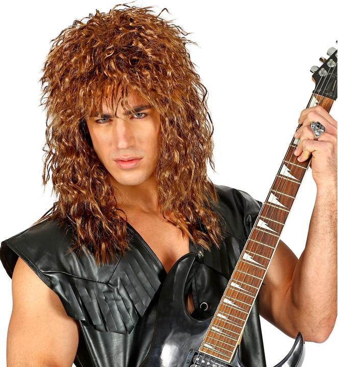 Immagine prodotto Widmann Parrucca da uomo Rock Star anni '80 rosso-marrone