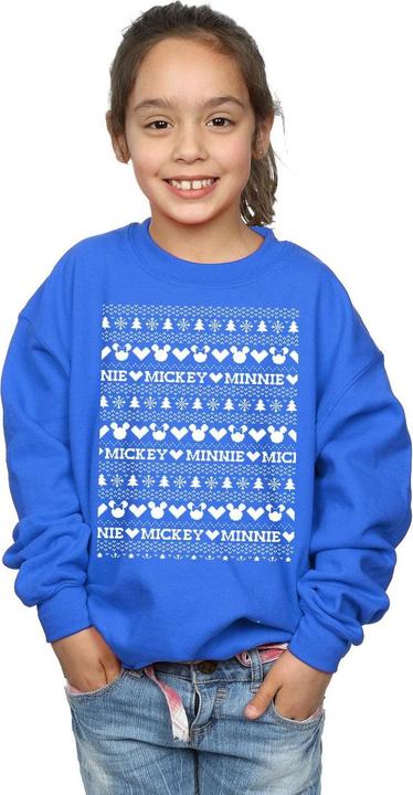 Immagine prodotto Disney Mickey And Minnie Christmas Fair Isle Felpa Ragazze (116)