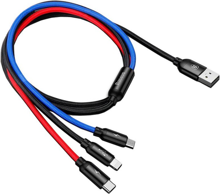 Produktbild Baseus Three Primary Colors 3-in-1 (1.20 m, USB 2.0)