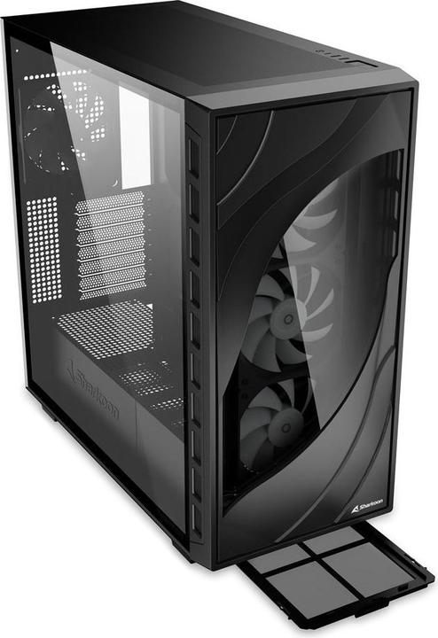 Image du produit Sharkoon Rebel C80G RGB ATX Noir (Noir) (ATX, Mini-ITX, mATX)