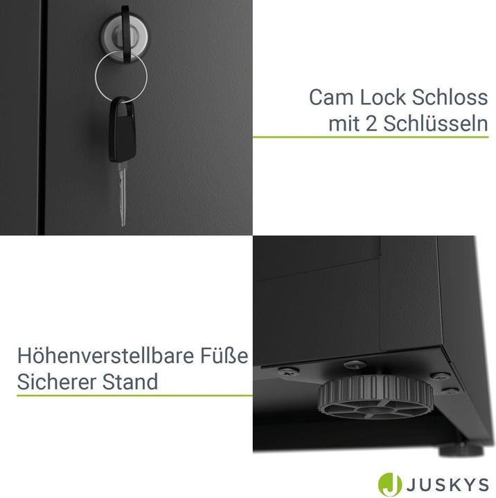 Produktbild Juskys Aktenschrank (80 x 40 x 180 cm)