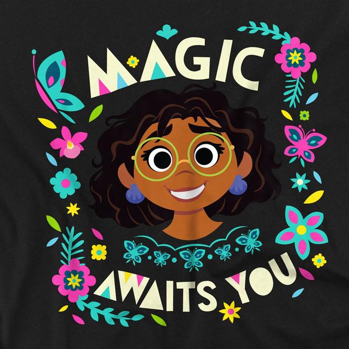Actual product image Encanto Unisex Adult Magic Awaits You Mirabel T-Shirt (S)