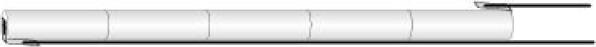 Produktbild Saft Notbeleuchtungs-Akku L1x5 VNT C mit Kabel 10cm mit offener Litze 6V, 2500mAh (1 Stk., 2500 mAh)