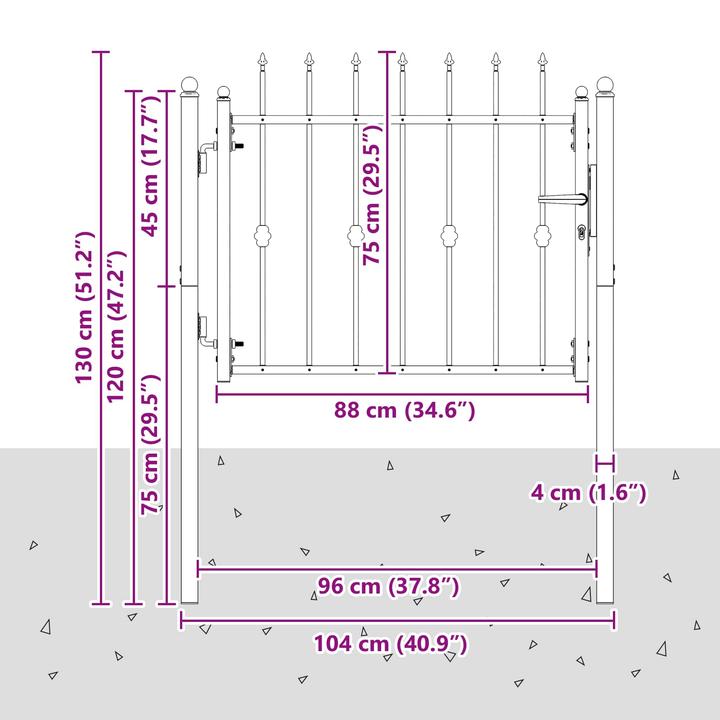 Produktbild vidaXL Zauntor