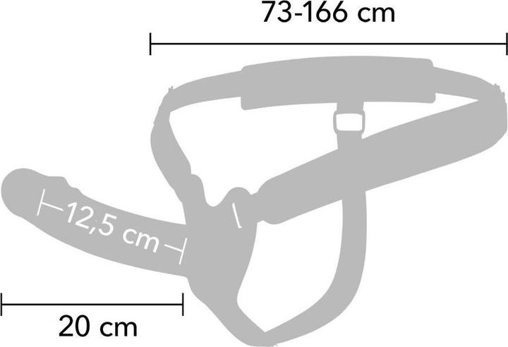 Image du produit Hidden Desire Hollow Penis Strapon Vibrating 20cm