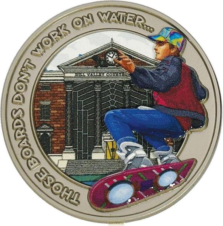 Actual product image Fanattik Zurück in die Zukunft Sammelmünze Hoverboard Limited Edition