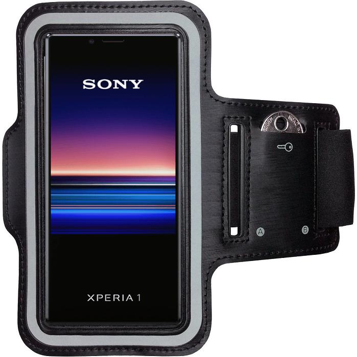 CoverKingz Sportarmband für Sony Xperia 1, Smartphone Sportarmband, Schwarz