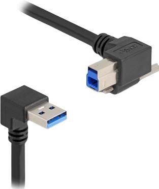 Produktbild Delock USB 5 Gbps Kabel USB Typ-A Stecker 90° nach unten gew (1 m)