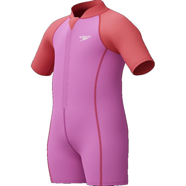 Speedo, Bambine, Costume da bagno intero, Learn to Swim Neoprene Suit, Viola, (110)