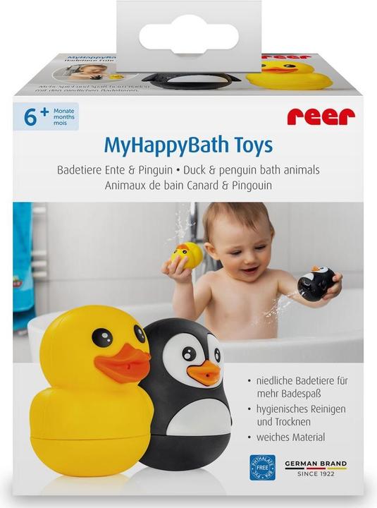 Produktbild Reer MyHappyBath Toys Badetiere Ente & Pinguin