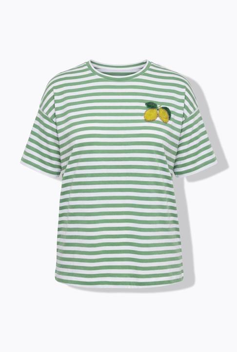 Produktbild Studio Untold T-Shirt, oversized, Ringel, Zitronen-Patch (42, 44)
