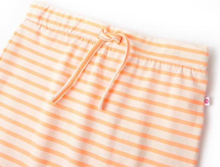 Immagine prodotto vidaXL Gonna per bambini a righe Straight neon orange 104,Materiale: 95 (104)