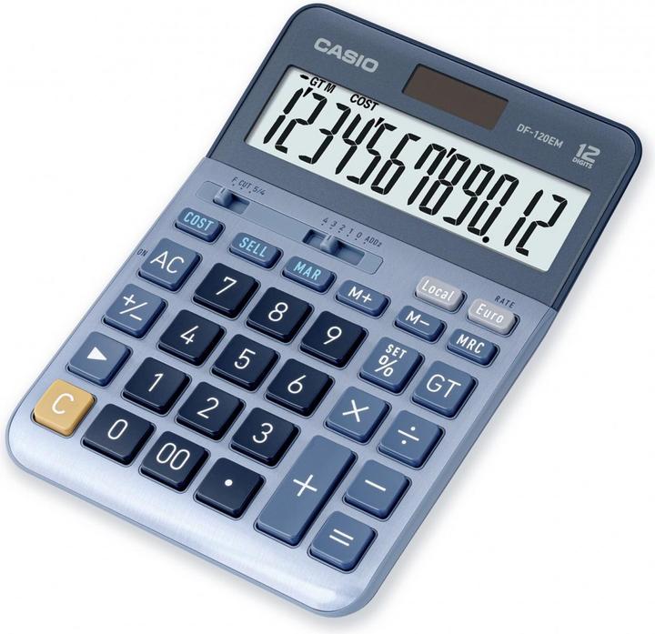 Image du produit Casio Calculatrice de poche CS-DF120EM (Cellules solaires)