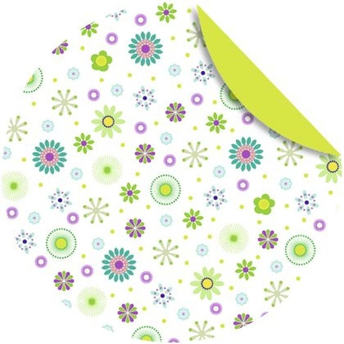 Ursus, Bastelpapier, Faltblätter Florentien 'Millefleurs' 80g/qm 10cm rund VE=65 Blatt Motiv 4 (80 g/m², 1 x)