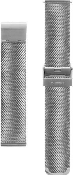 Withings Mesh-Looparmband (18 mm, Stahl, Steel HR, Steel HR Sport)