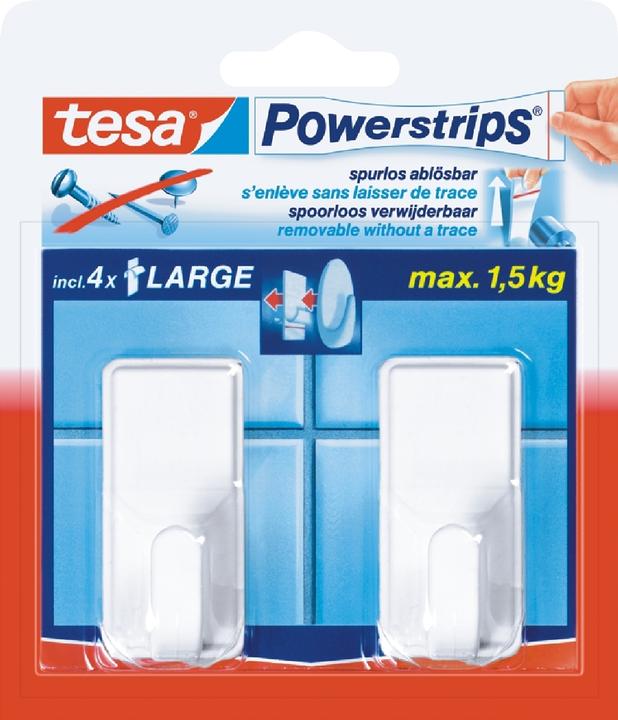 Actual product image tesa Powerstrips Hook large Classic
