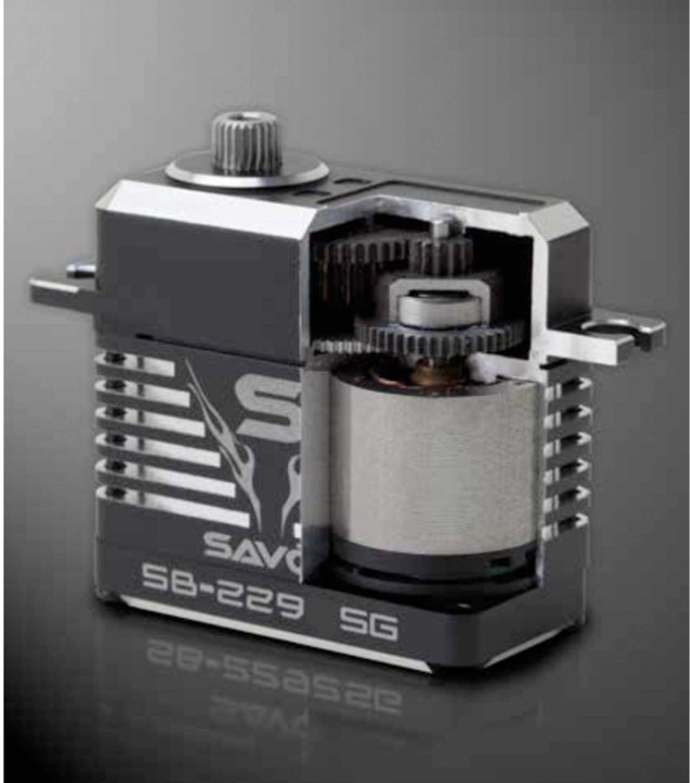 Actual product image Savöx sw-2290sg (7.4v/55kg/0.13s) digital hv servo waterproof black line