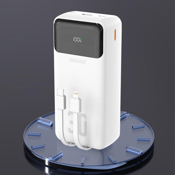 Immagine prodotto Dudao K15Max powerbank 30000mAh 22.5W White (30000 mAh, 22.50 W)
