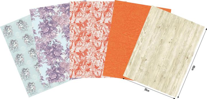 Actual product image Décopatch Decopatch paper No. 14, 5 sheets (20 g/m², 5x)