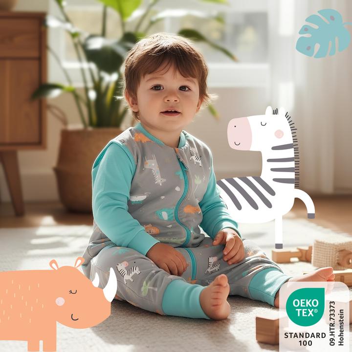 Actual product image Schlummersack Sleeping Bag with Feet & Foldable Feet Covers - 2.5 TOG (80 cm, 2.5 TOG, All-season)