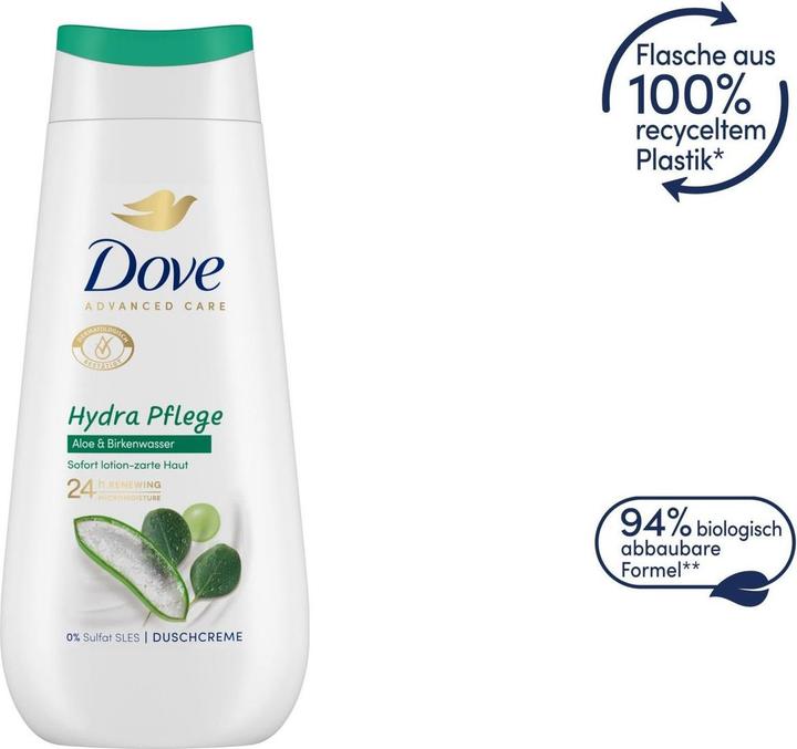 Image du produit Dove Douche de soin Advanced Care Hydra Aloe et eau de bouleau (225 ml)