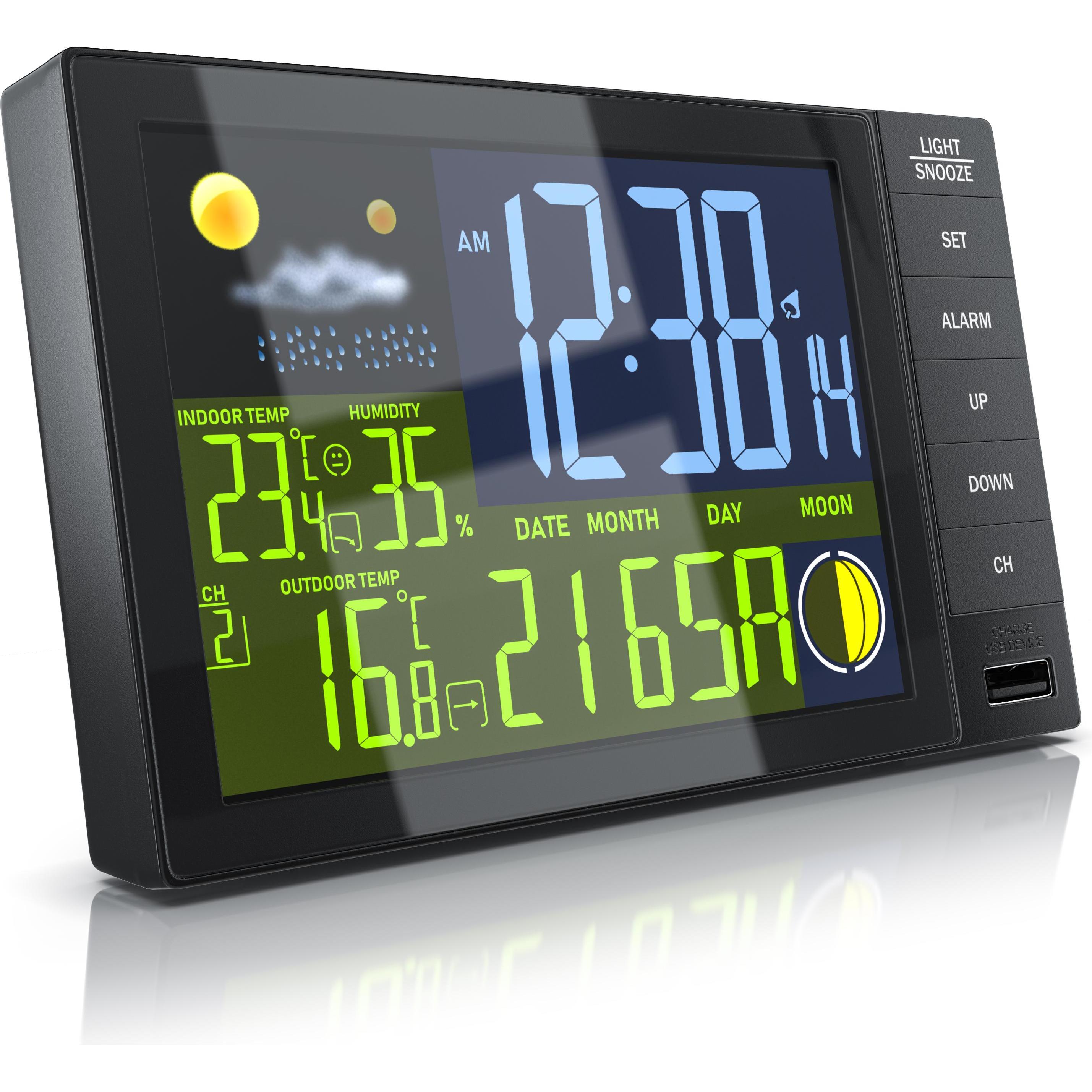 Bearware Wetterstation, Wetterstation, Schwarz