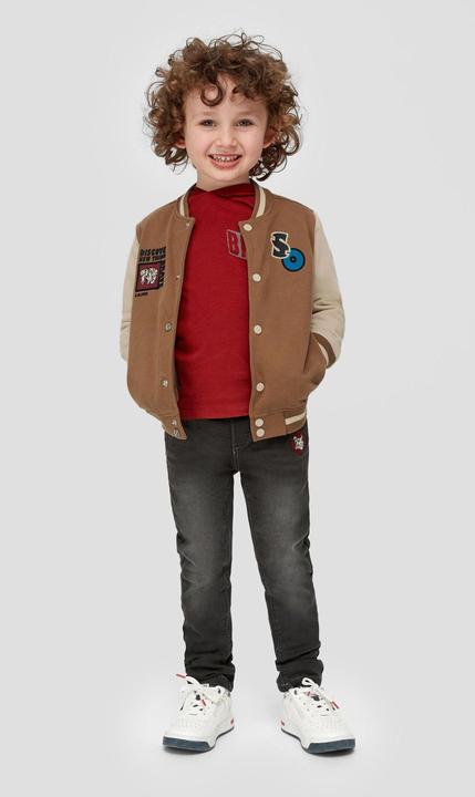 Produktbild s.Oliver Sweatshirt Jacke Sweatshirtjacke im College-Style (128, 134)