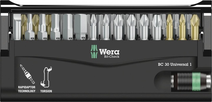 Actual product image Wera Bit-Check 30 Universal 1 (30-piece)