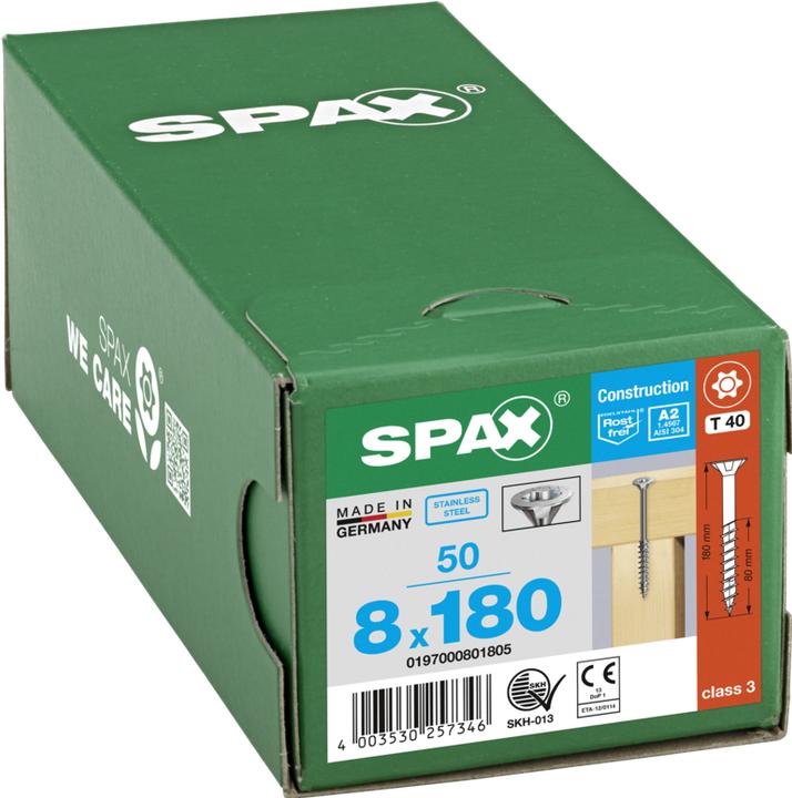 Actual product image Spax Wood construction screws (50 Screws per piece)