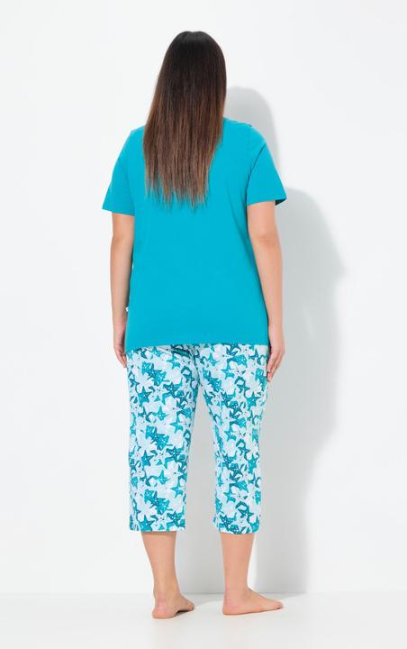 Actual product image Ulla Popken Starfish Two Piece Pajama Set (50, 52)