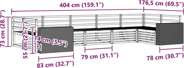 Produktbild vidaXL Sofagarnituren