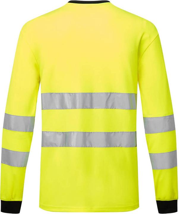Actual product image Portwest Mens PW2 Hi-Vis Long-Sleeved T-Shirt (XL)