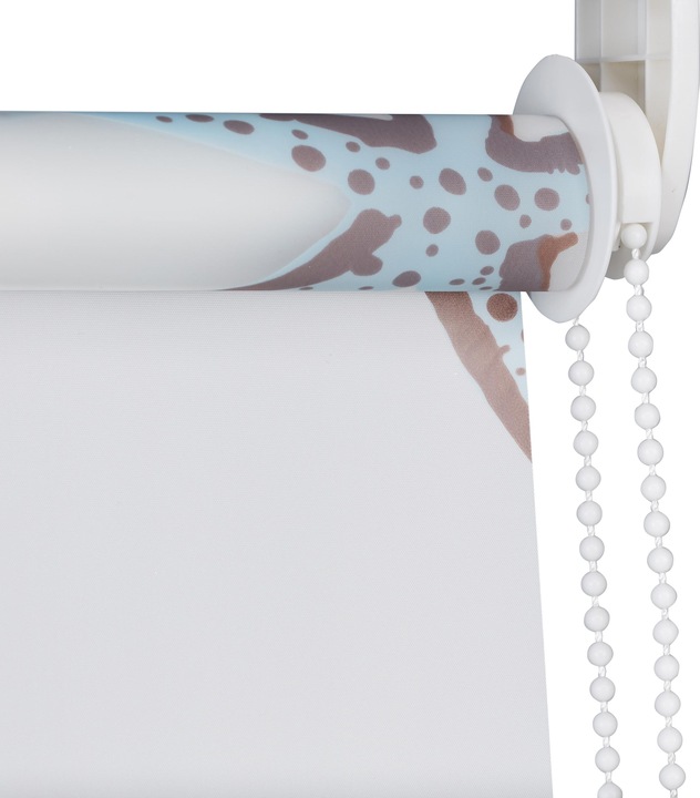 Actual product image Relaxdays Shower Curtain Roller Blind Ocean (100 x 5 x 240 cm)