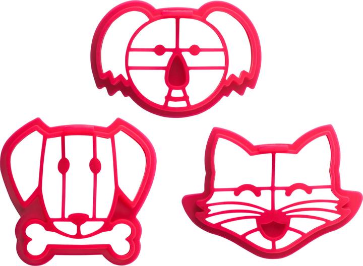 Immagine prodotto Ibili Set von 3 Pancake-Formen Silikon Backformen für Pancakes in 3 Formen