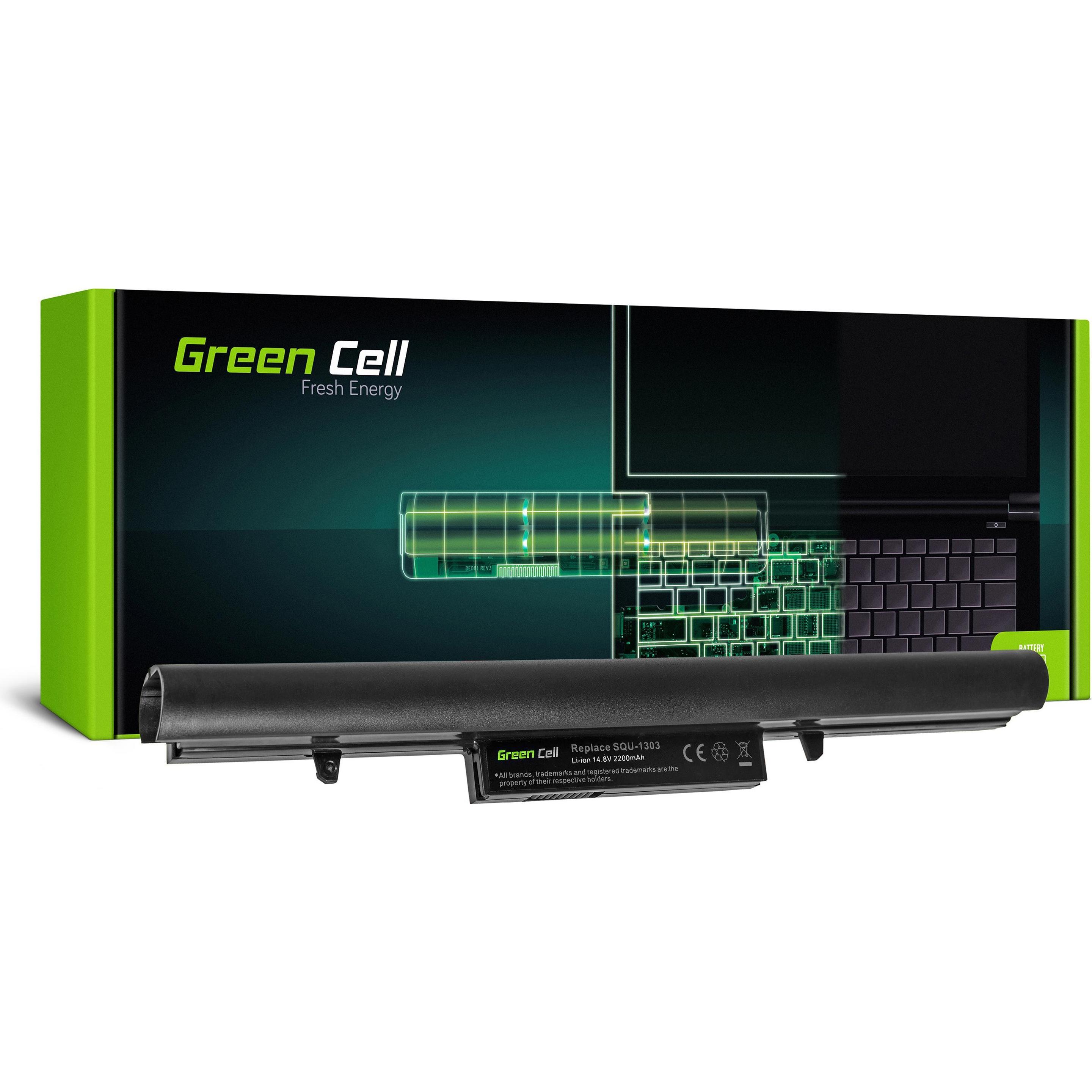 Thumbnail - GreenCell Laptop Battery for Haier 7G X3P, Hasee K480N - 14.8V - 2200mAh (4 Zellen, 2200 mAh), Notebook Akku, Schwarz
