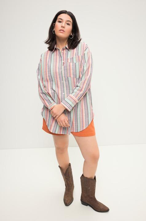 Image du produit Studio Untold Chemisier oversized à rayures, col de chemise et manches longues (50, 52)