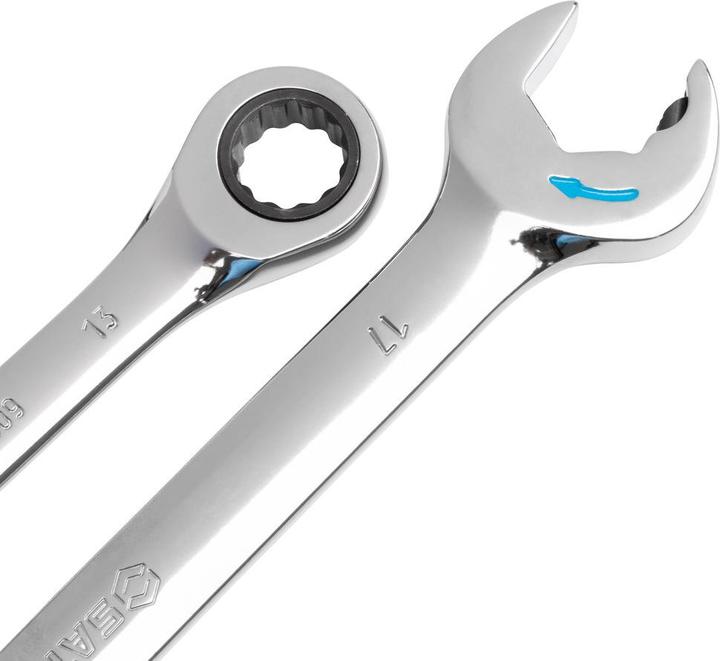 Productafbeelding SATA KLUCZE PŁASKO-OCZKOWE Z PODWÓJNĄ GRZECHOTKĄ ZESTAW 3 szt / 10, 13, 17mm (10 mm, 17 mm, 13 mm)