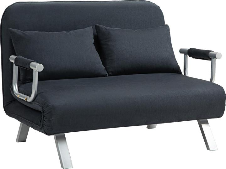 Produktbild Homcom Schlafsofa Polyester, Metall Schwarz
