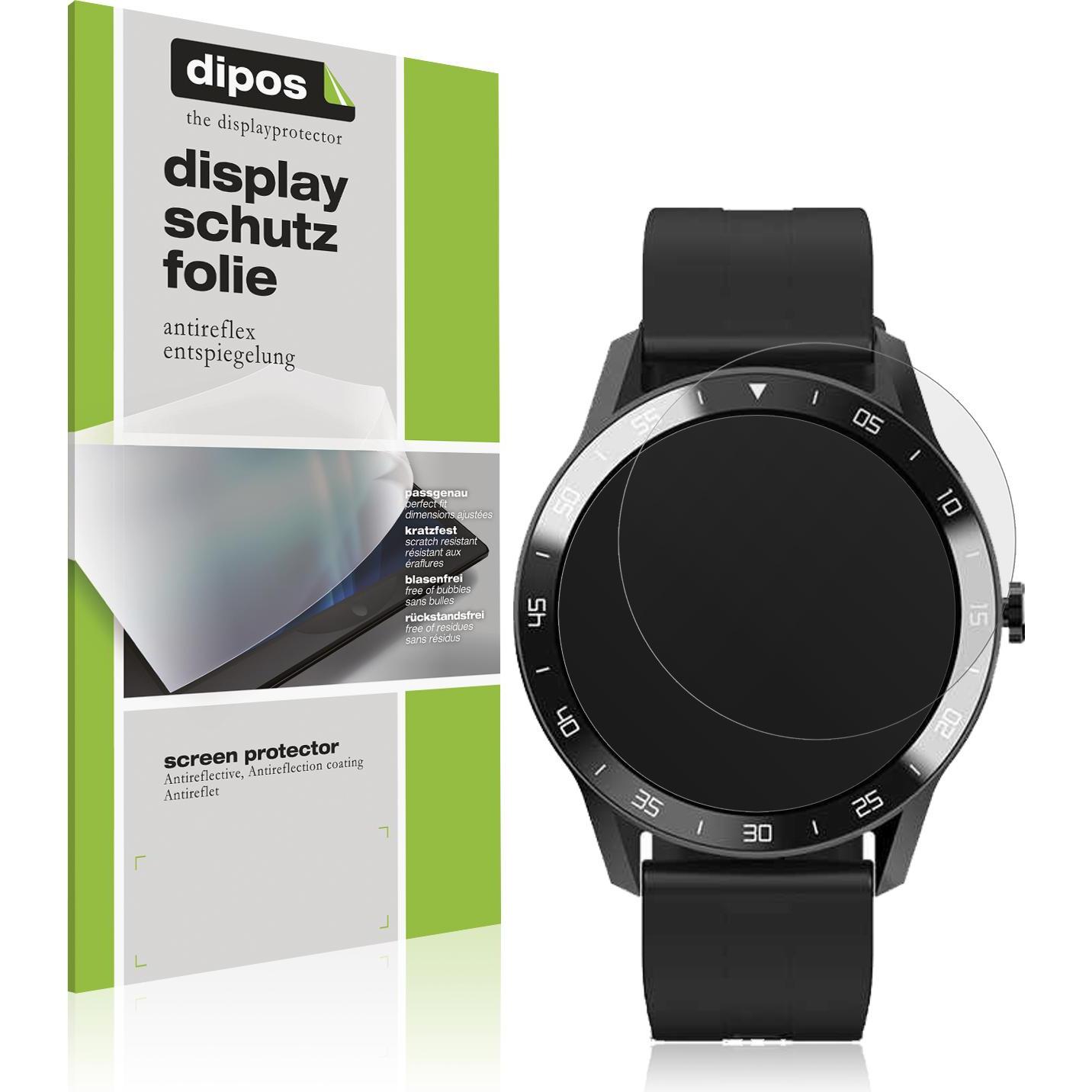 Dipos Displayschutzfolie Antireflex, Smartwatch Schutzfolie, Transparent