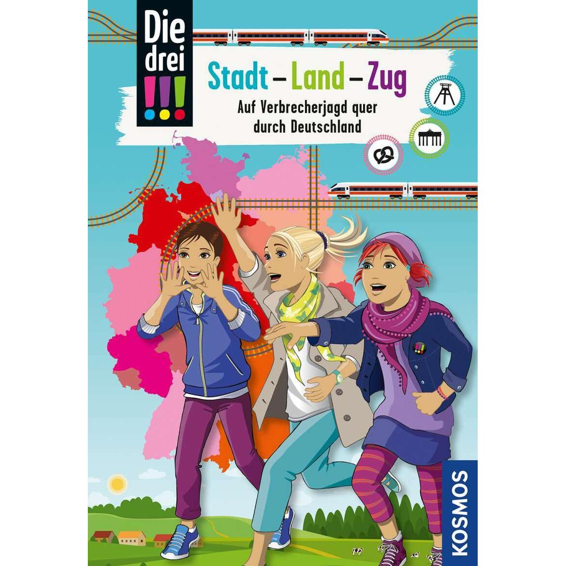 Die drei!!!, Stadt - Land - Zug, Kinderbücher von Andrea Jansen, Kari Erlhoff