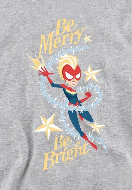 Produktbild Captain Marvel Be Merry Be Bright Kapuzenpullover Zum Überziehen (128)