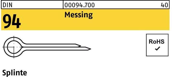 Productafbeelding Splitpennen DIN 94/ISO 1234 3.2 x 32 messing (32 mm)