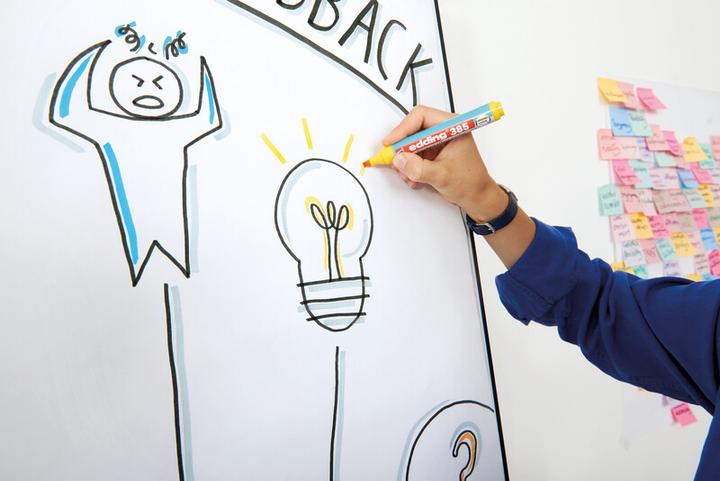 Actual product image Edding 385 Flipchart-Marker farbsortiert 1,0 - 5,0 mm, 4 St. (4 x)