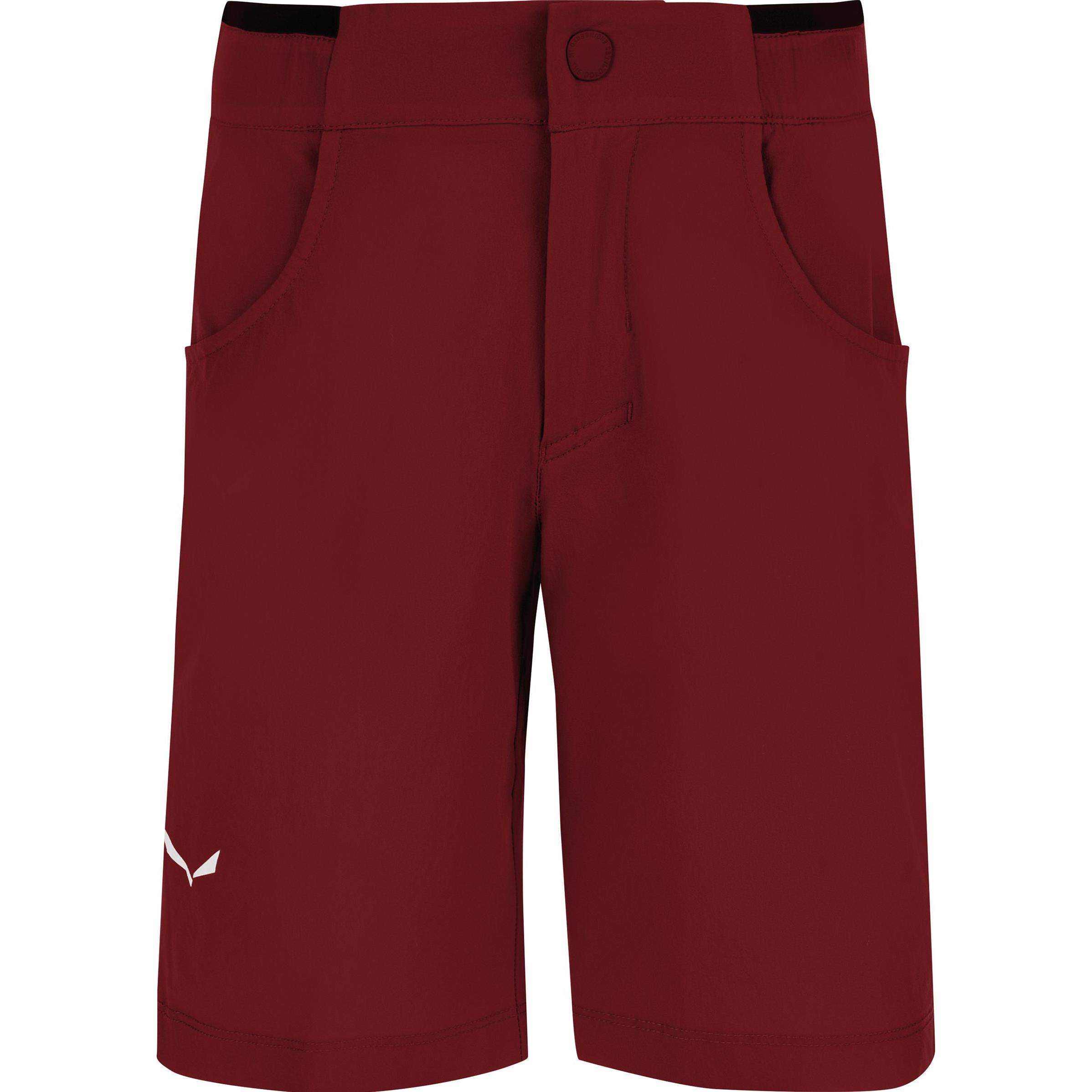 Salewa, Herren, Outdoorhose, Puez Talveno Durastretch Shorts Kinder (128), Rot, 128