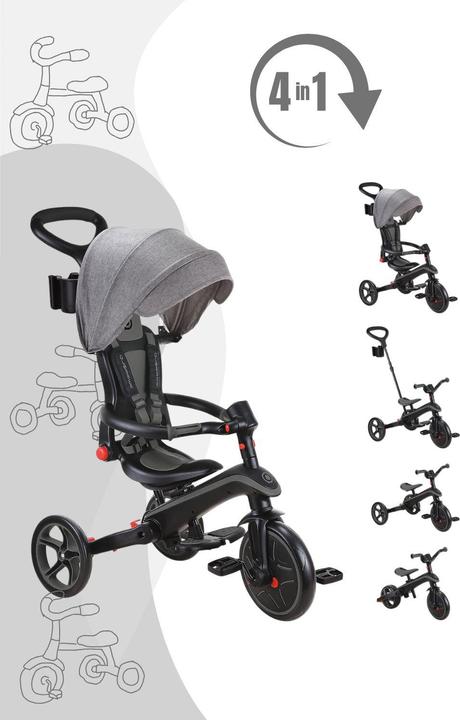 Image du produit Globber Explorer 4 en 1 Pliable Noir Gris