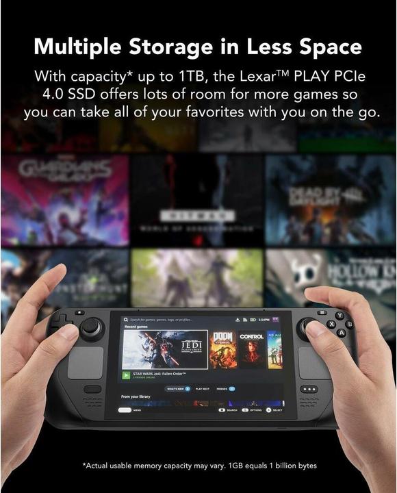Productafbeelding Lexar SSD PLAY drive PCIe4.0 2230 5200/4700MB/s (1000 GB, M.2 2230)