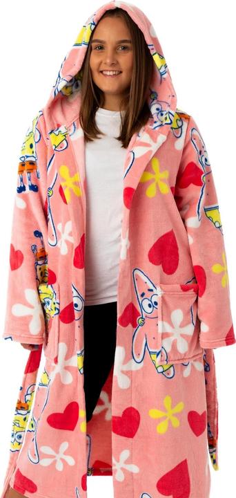 Produktbild Spongebob Squarepants Morgenmantel mit Kapuze (L)