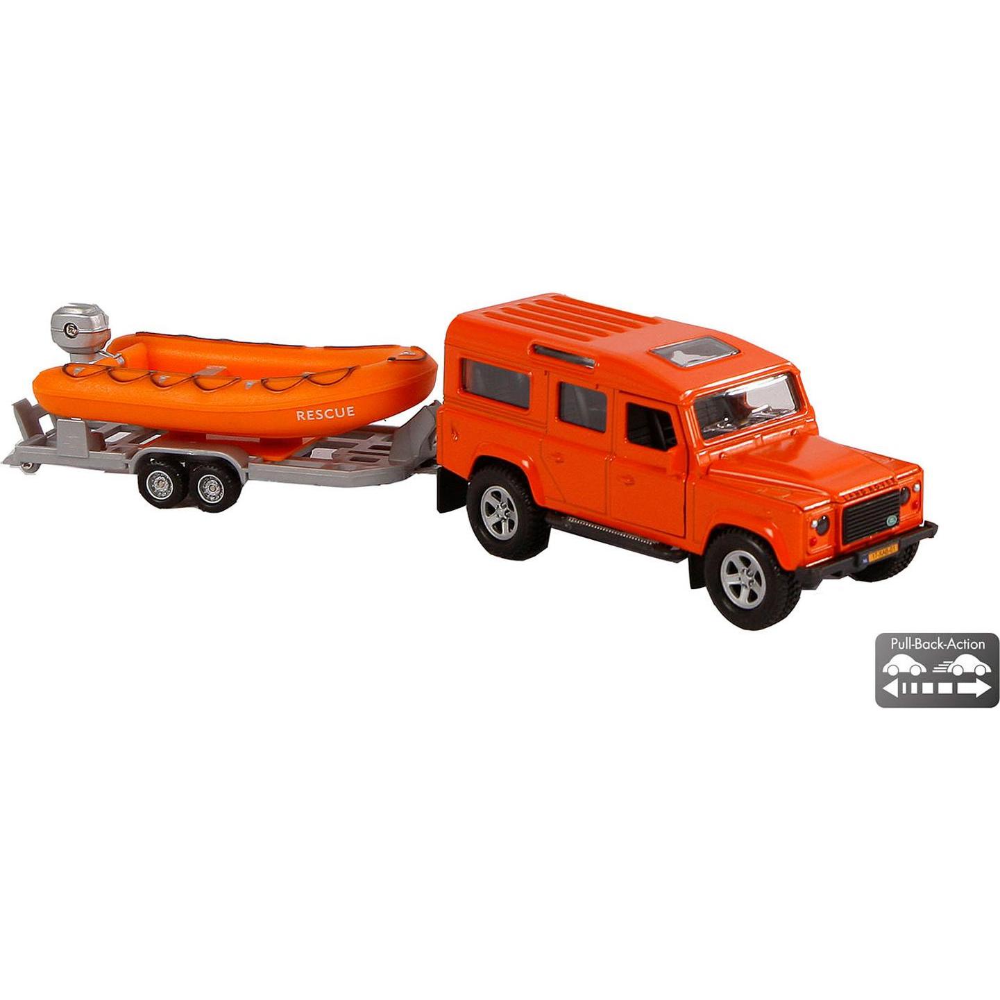 Thumbnail - NoName Land Rover aus Druckguss mit Rettungsboot